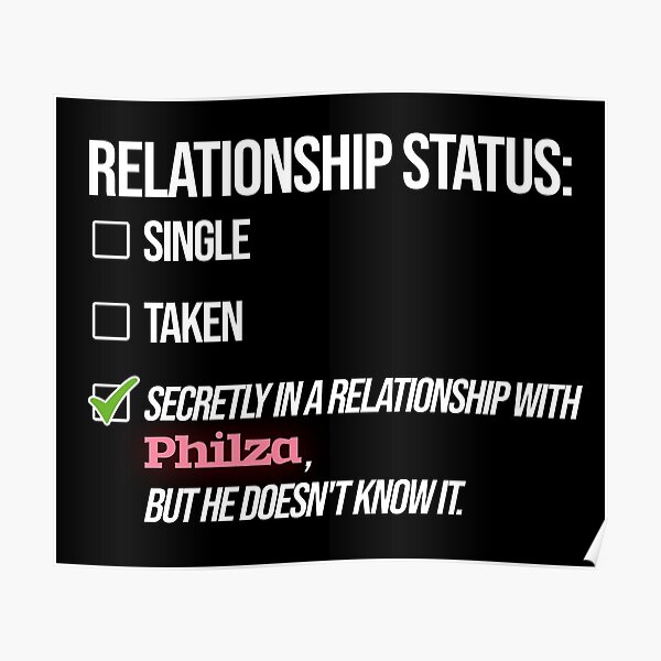 Relationship with Philza Poster RB1508 product Offical Ph1LzA Merch