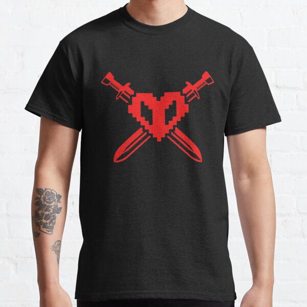 Ph1lza Shirt philza m-erch red Crossed Hardcore Heart T-Shirts Gift For Fans, For Men and Women, Gift Mother Day, Father Day Classic T-Shirt RB1508 product Offical Ph1LzA Merch